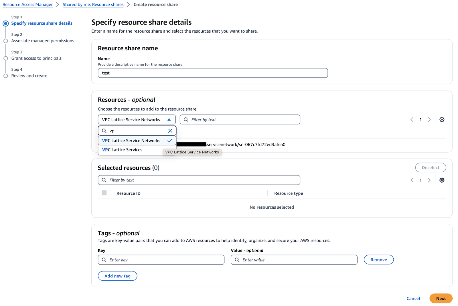 Cross-Account Sharing - AWS Gateway API Controller